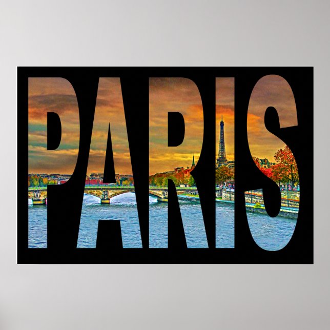 Poster cartaz paris frança (Frente)