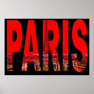 Poster cartaz paris frança