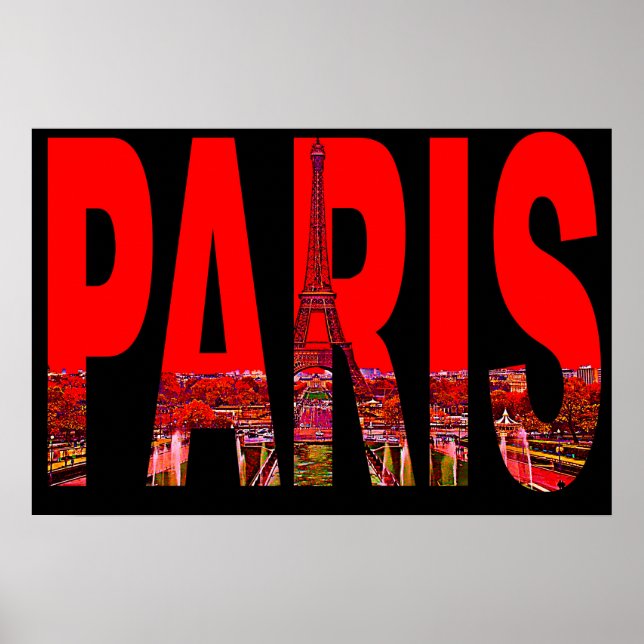 Poster cartaz paris frança (Frente)