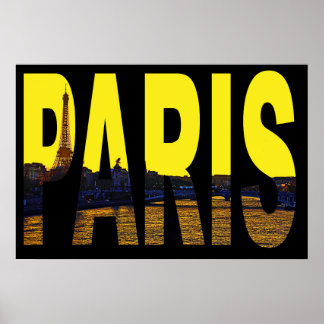 Poster cartaz paris frança