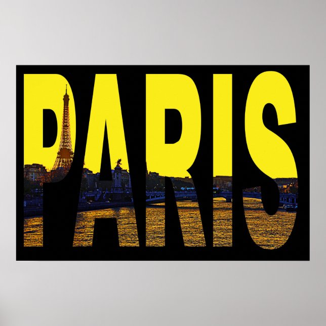 Poster cartaz paris frança (Frente)