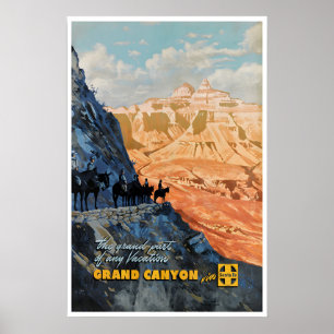 Poster Cartaz Parques Nacionais Arte Grand Canyon Santa F