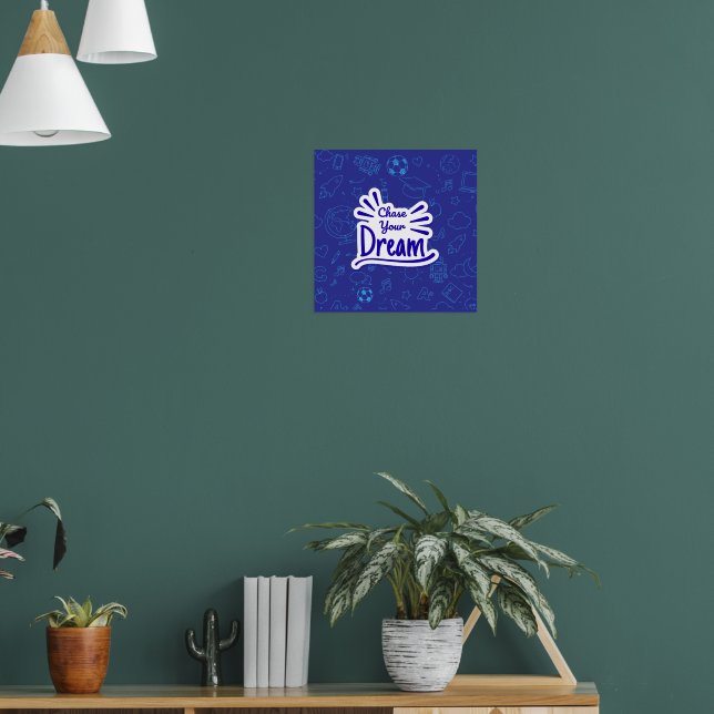 Poster Cartaz Perseguir seu sonho (Sala de Estar 1)