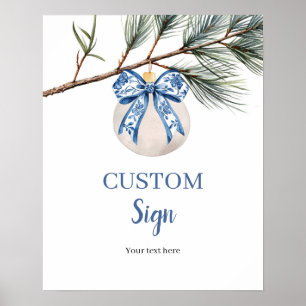 Poster Cartaz Personalizado Arco Chinoiserie de Inverno