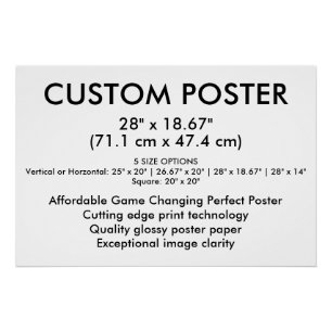 Póster Cartaz Personalizado Brilhante Paisagem 71,1 cm x