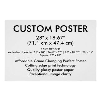 Póster Cartaz Personalizado Brilhante Paisagem 71,1 cm x 