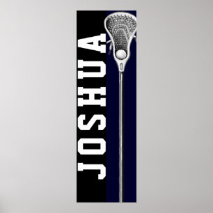 Poster cartaz personalizado de lacrosse
