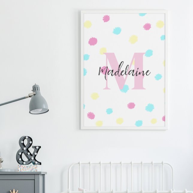 Poster Cartaz Personalizável para Quarto de Meninas (Criador carregado)