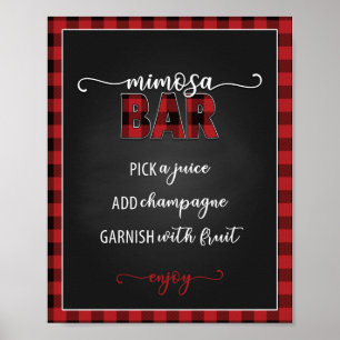 Poster Cartaz/Placa 8x10 Mimosa Bar Flannel Fling