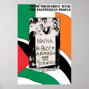 Poster Cartaz político Solidariedade irlandesa com o povo