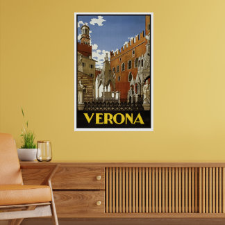 POSTER CARTAZ POSTAL ANTIGO DE VERONA ITÁLIA