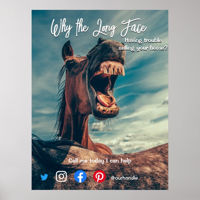 Poster cartaz postal de propriedades engraçadas (Frente)