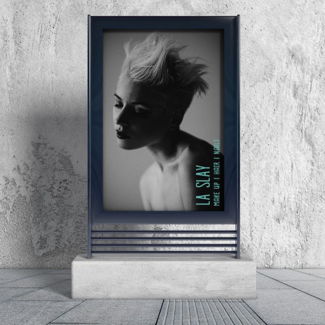 Poster Cartaz Profissional de Beleza Edgy (Criador carregado)