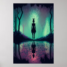 Cartaz Psicodélico da Floresta Mágica 3