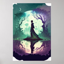 Cartaz Psicodélico da Floresta Mágica 4