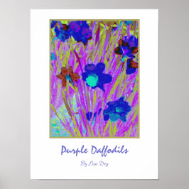 Póster Cartaz 'Purple Daffodils'