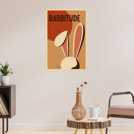 Poster Cartaz Rabbitude