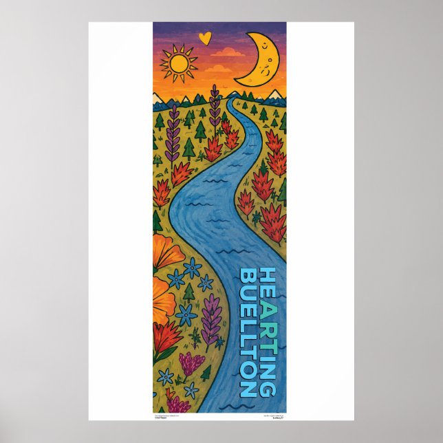 Poster Cartaz - Rio Sinuoso (Frente)