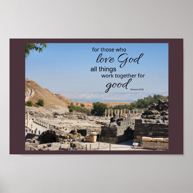 Poster Cartaz Romanos 8:28 (Frente)