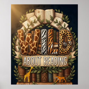 Poster Cartaz Selvagem sobre Leitura, Sala de Aula da Sel