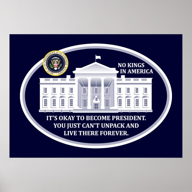 Poster Cartaz Sem Reis na América (Frente)