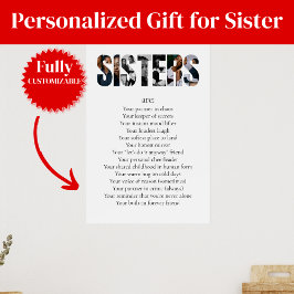 Poster Cartaz SISTERS – Presente Emocional e Divertido pa