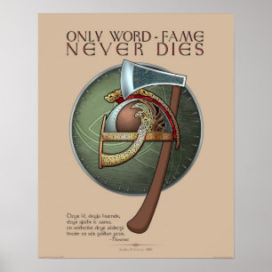 Poster Cartaz "Só a Fama das Palavras Nunca Morre" (40x50