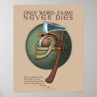 Poster Cartaz "Só a Fama das Palavras Nunca Morre" (40x50