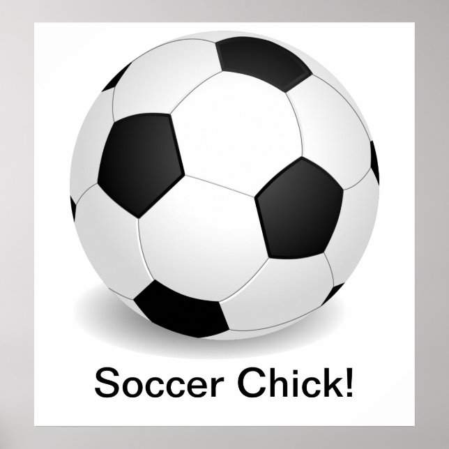 Póster Cartaz "Soccer Chick" (Frente)