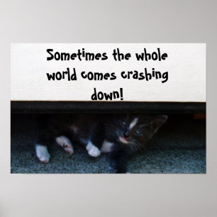 Poster cartaz SOMETIMES THE WORLD CRASHES ON YOU
