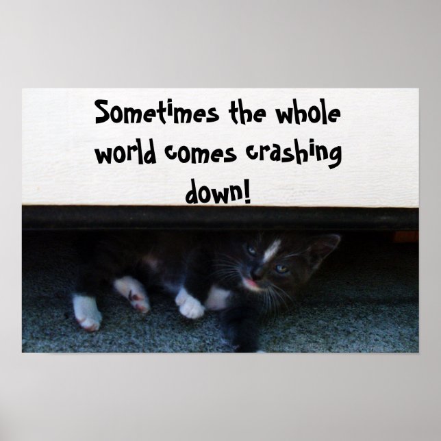 Poster cartaz SOMETIMES THE WORLD CRASHES ON YOU (Frente)