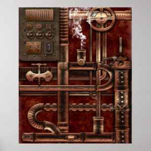 Póster Cartaz Steampunk