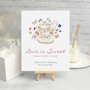 Poster Cartaz Tea Love Is Sweet