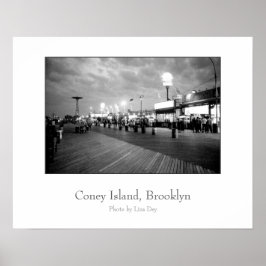 Poster Cartaz 'The Boardwalk at Night'