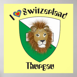 Póster Cartaz Thurgau Suíça Suíça