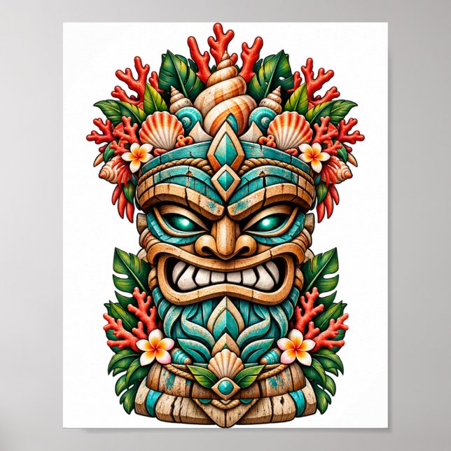 Poster Cartaz Tiki Concha da Lagoa (Frente)