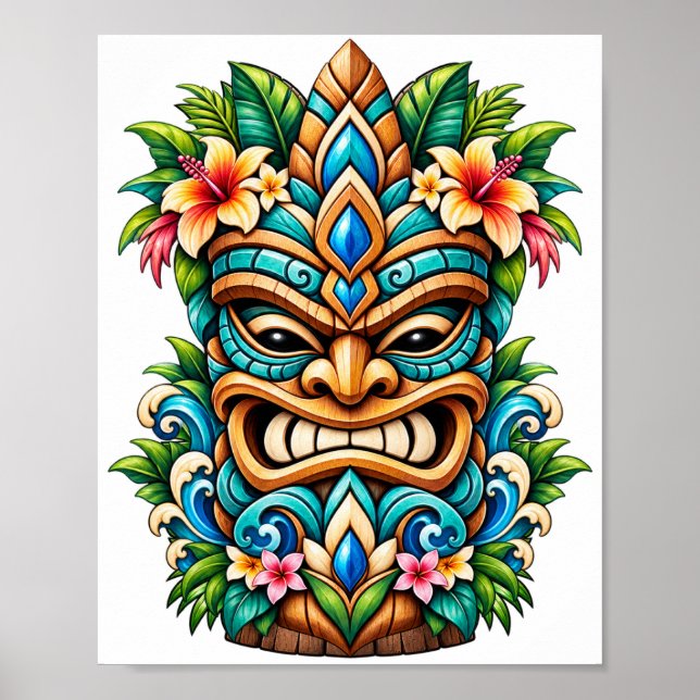 Poster Cartaz Tiki da Lagoa Vine (Frente)