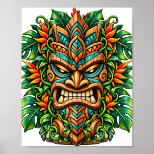 Poster Cartaz Tiki da Samambaia Esmeralda