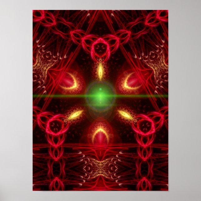 Poster Cartaz Tri-Fractal (Frente)