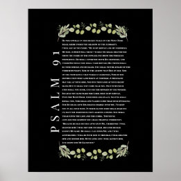 Poster Cartaz Versículos da Bíblia Folhas de Eucalipto Sa