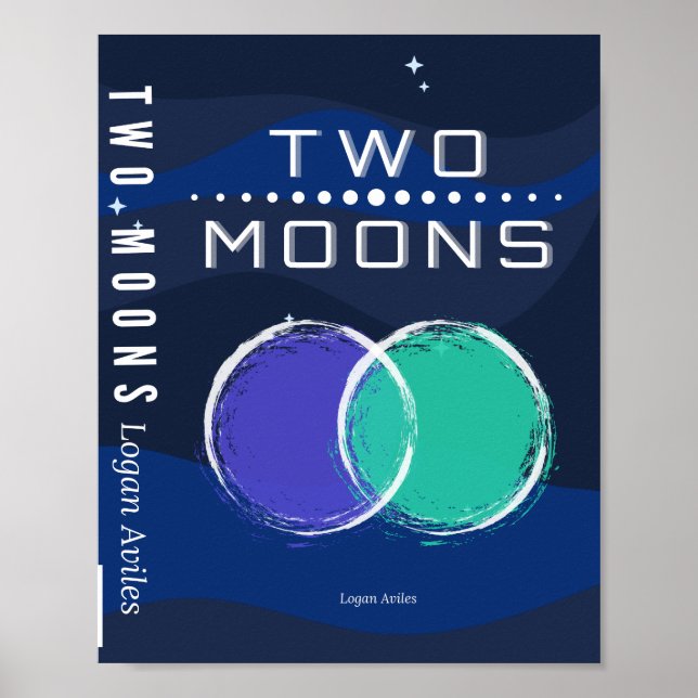 Poster Cartaz Vertical Básico DOIS LUNAS (Frente)