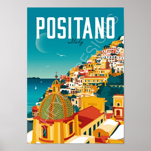 Poster Cartaz - Viagem para a Ilha de Positano (Frente)