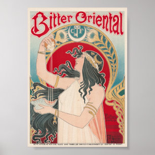 Poster Cartaz Vintage Amargo Oriental 1897