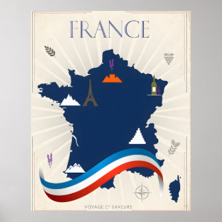 Poster Cartaz Vintage da França