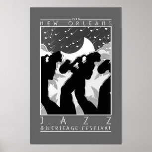 Póster Cartaz Vintage de Jazz