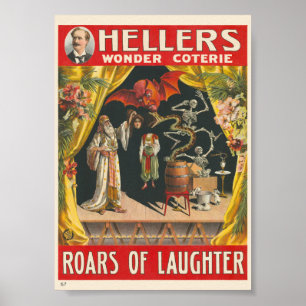 Poster Cartaz Vintage do Hellers Wonder Coterie