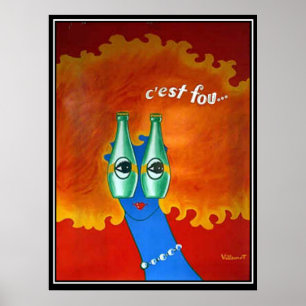 Poster Cartaz Vintage funky Retro