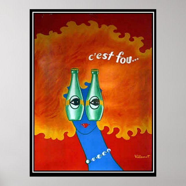 Poster Cartaz Vintage funky retrô (Frente)