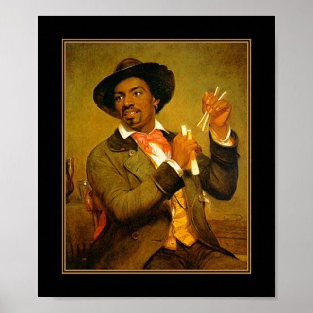 Póster Cartaz Vintage O Tocador de Ossos 2 (Frente)