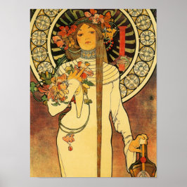 Poster Cartaz Vintage Trappistine Nouveau Alfonse Mucha